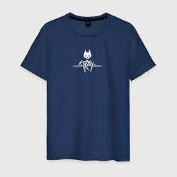 Мужская футболка Stray - лого с котом