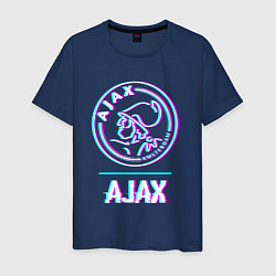 Мужская футболка Ajax FC в стиле glitch