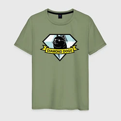 Мужская футболка Пёс Доге на логотипе