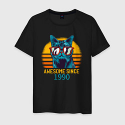 Мужская футболка Потрясающий котэ с 1990 года