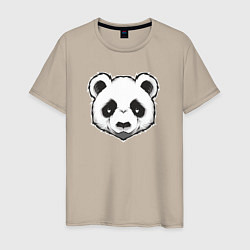 Мужская футболка Голова милой панды