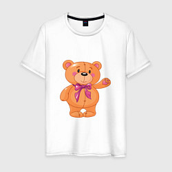Мужская футболка Милый плюшевый медвеженок
