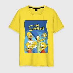 Мужская футболка Семейка Симпсонов - Гомер, Мардж и их отпрыски