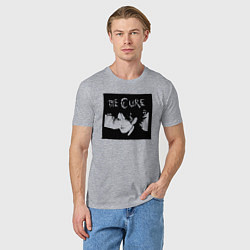Футболка хлопковая мужская The Cure Роберт Смит, цвет: меланж — фото 2