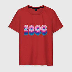 Мужская футболка 2000 год ретро неон