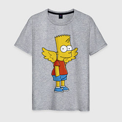Мужская футболка Барт Симпсон - единорог