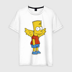 Мужская футболка Барт Симпсон - единорог