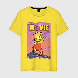 Мужская футболка Lisa Simpson смотрит в даль - movie
