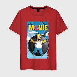 Мужская футболка The Simpsons movie - Гомер и бомба