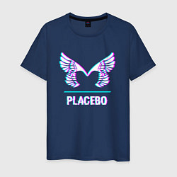 Мужская футболка Placebo glitch rock