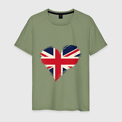 Мужская футболка Сердце - Британия
