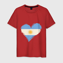 Мужская футболка Сердце - Аргентина