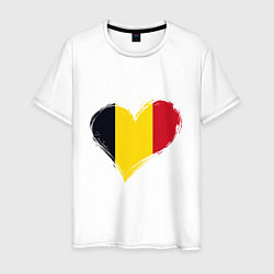Мужская футболка Сердце - Бельгия