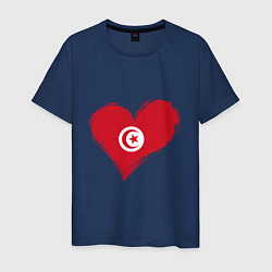 Мужская футболка Сердце - Тунис