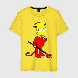Мужская футболка Bart Simpson - devil