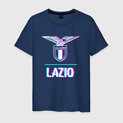 Мужская футболка Lazio FC в стиле glitch