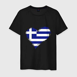 Мужская футболка Сердце - Греция