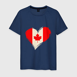 Мужская футболка Сердце - Канада