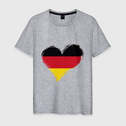 Мужская футболка Сердце - Германия