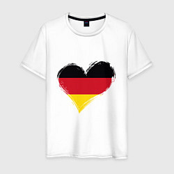 Мужская футболка Сердце - Германия