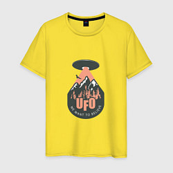 Мужская футболка НЛО - мы хотим верить