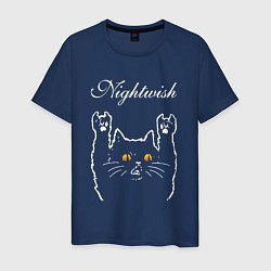 Мужская футболка Nightwish rock cat