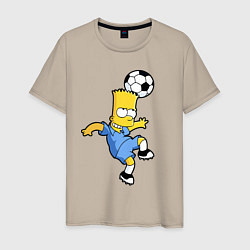 Мужская футболка Барт Симпсон - игра головой!
