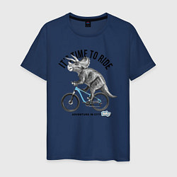 Мужская футболка Путешествие на велосипеде