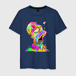 Мужская футболка Гомер Симпсон - стилизация - color