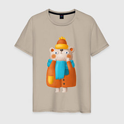 Мужская футболка Медведица в шубе