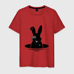 Мужская футболка Кролик с моноклем