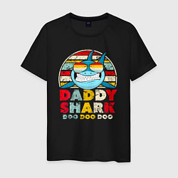 Мужская футболка Папка акула