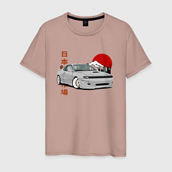 Футболка хлопковая мужская Celica gt-four st183 JDM, цвет: пыльно-розовый