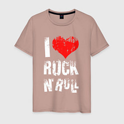 Мужская футболка I Love Rock N Roll