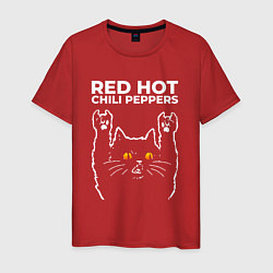 Мужская футболка Red Hot Chili Peppers rock cat