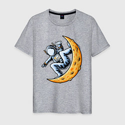 Мужская футболка Космонавт на месяце