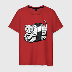 Мужская футболка Суши-кот