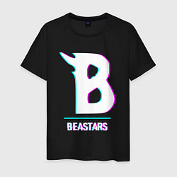 Мужская футболка Символ Beastars в стиле glitch