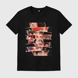 Футболка хлопковая мужская Stray Kids eyes, цвет: черный