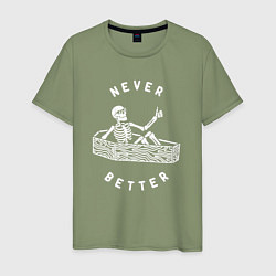 Мужская футболка Never better art