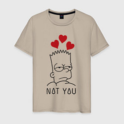 Мужская футболка Bart Simpson - not you!