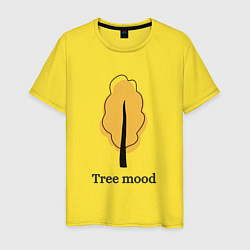 Мужская футболка Осеннее оранжевое дерево - tree mood