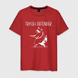 Мужская футболка Енот защитник мусора