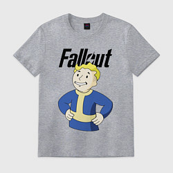 Футболка хлопковая мужская Fallout blondie boy, цвет: меланж