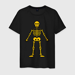 Мужская футболка Жёлтый скелетик