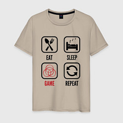 Мужская футболка Eat - sleep - Elden Ring - repeat