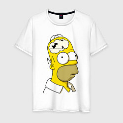 Мужская футболка Гомер Симпсон - нет подключения к интернету