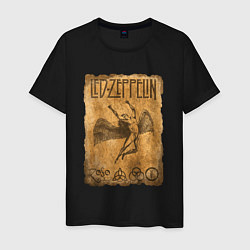 Мужская футболка Led zeppelin swan song logo