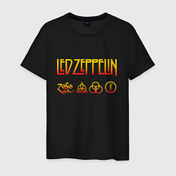 Мужская футболка Led Zeppelin - logotype