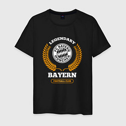 Мужская футболка Лого Bayern и надпись legendary football club